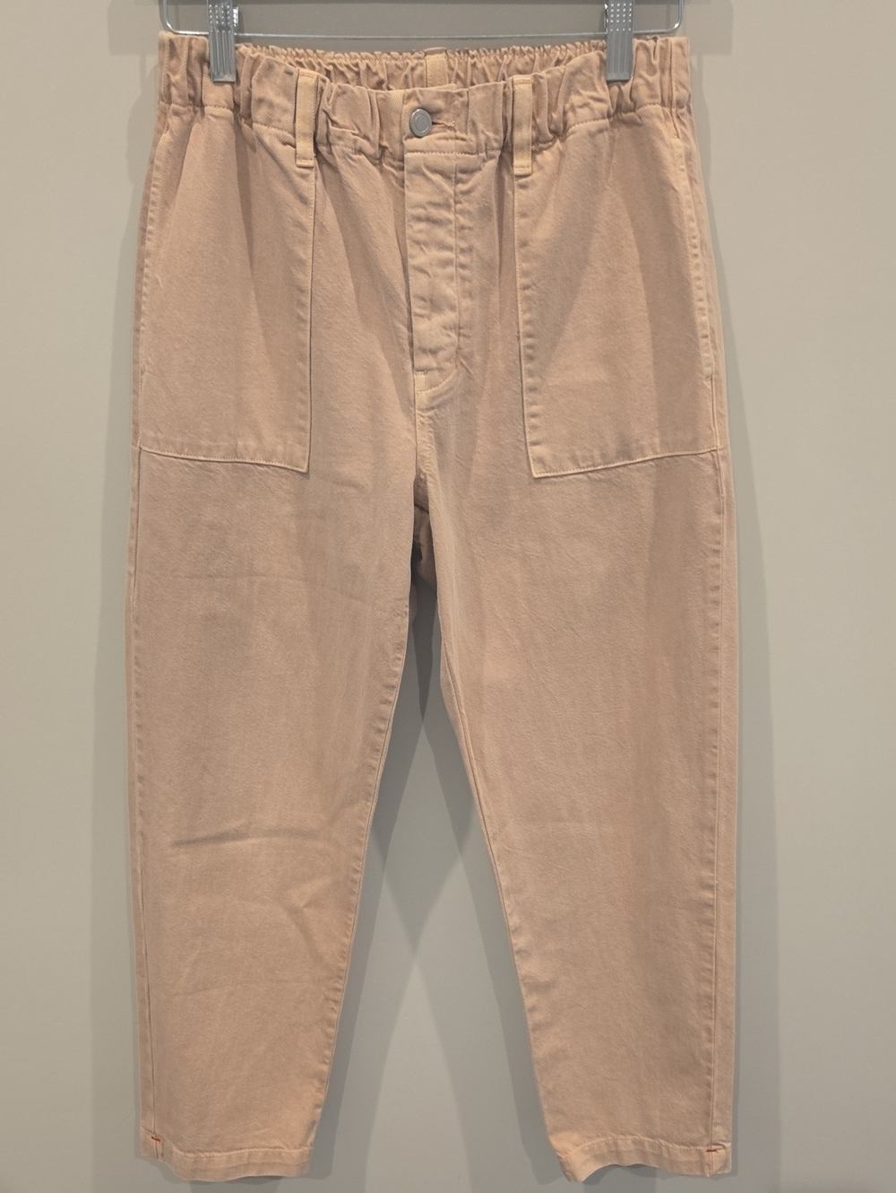 Like New Womens Xirena en’s Elastic-Waist Beige Utility Pants